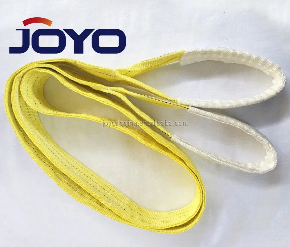 TUV GS high quality 6 ton 8Ton 10Ton 20Ton  plat double layer lifting Polyester belt webbing sling