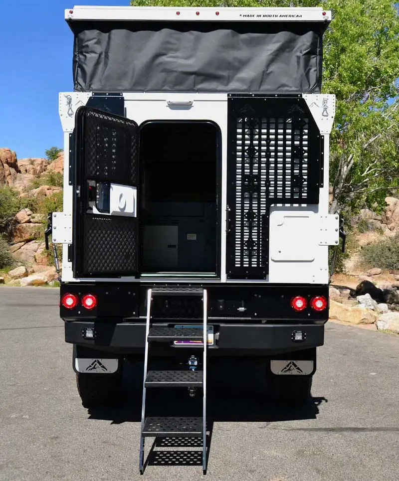 Expedition outdoor Lightweight Luxury Popup Hot Sale Aluminum Truck Camper With Slide Out Expedition Customized Caravan RV