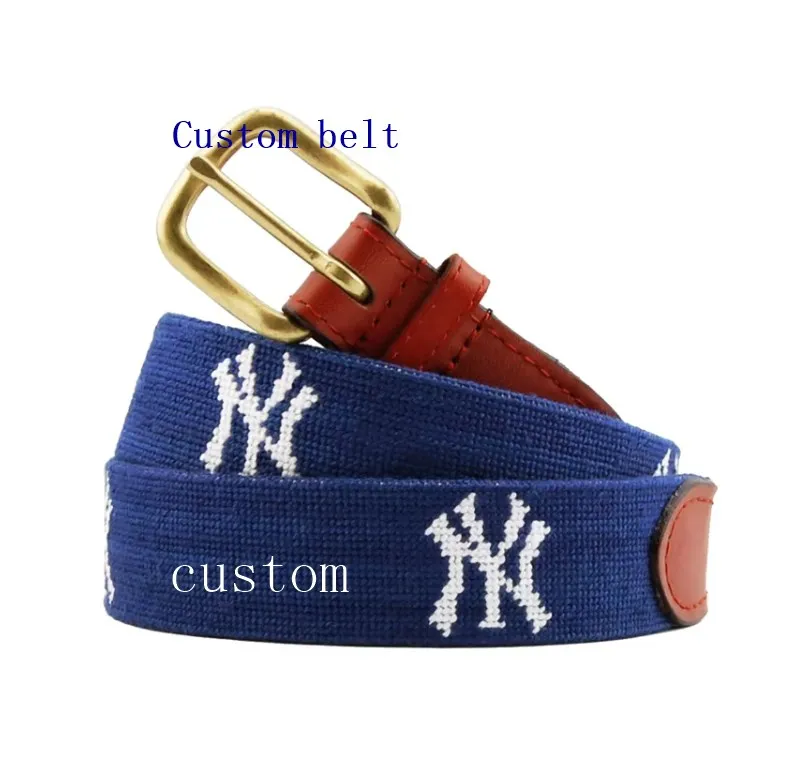 SNB022 New design man cowhide leather belts Stainless steel buckle belt for man custom Needlepoint Genuine Leather Belts