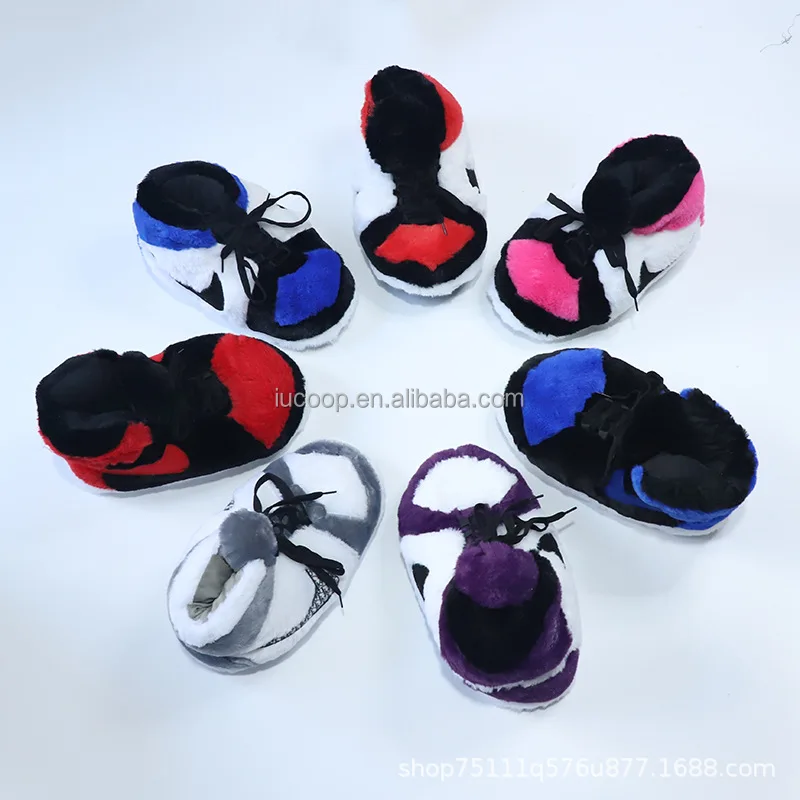 Hot sale indoor slippers winter boots casual sneaker plush fluffy home slippers cozy winter warm sneaker house shoes