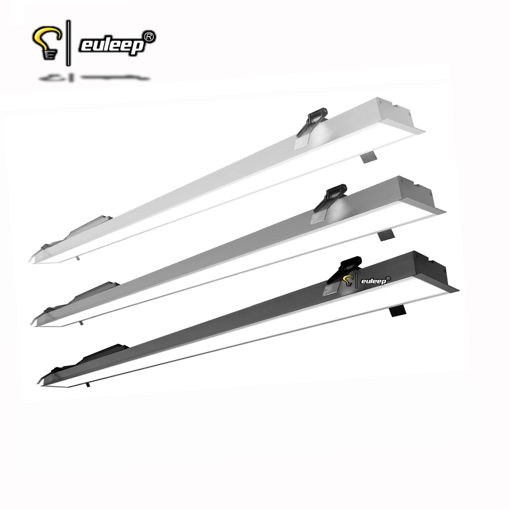 China factory wholesale led recessed linear light wall ceiling light mounted recessed linear light linkable 3ft 4ft 5ft 6ft 8ft