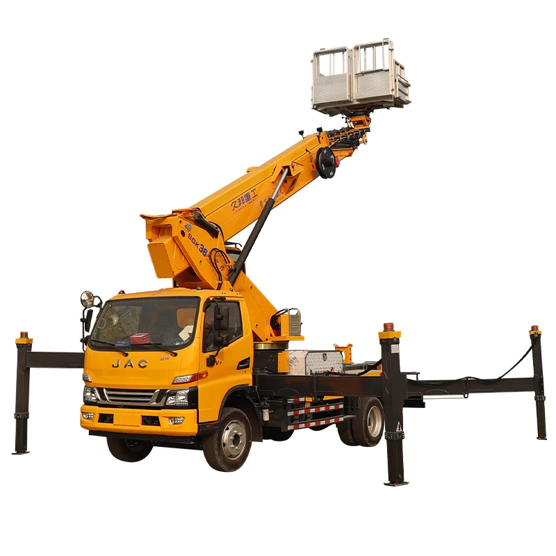 36m aerial work platform telescopic aerial work vehicle factory sales