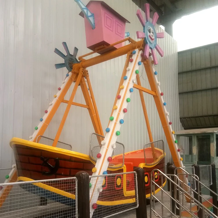 Attractions Entertainment Amusement Park Trailer Mini Pirate Ship Ride
