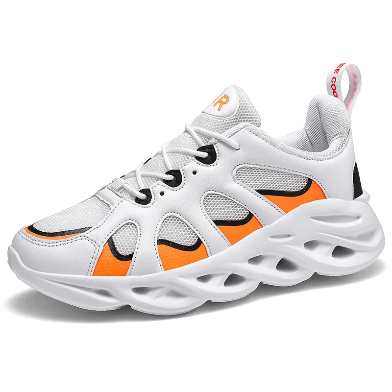 2019 лезвие дно папа обувь на резиновой подошве в повседневном стиле на мягкой подошве; Туфли белого цвета в школьном стиле; Дышащие кроссовки для бега, спортивные, Лидер продаж