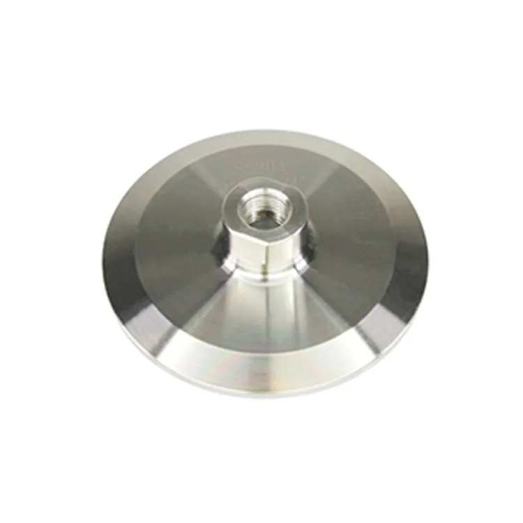 SS304 Tri-Clamp flat end cap lid with NPT port with triclamp ferrule opening