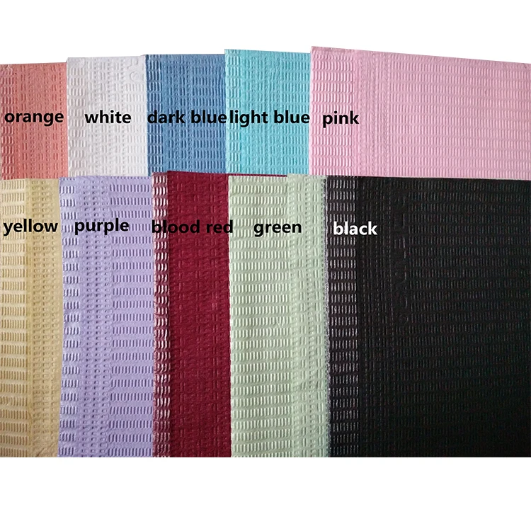 
Full Medical Wholesale Waterproof Medical Disposable Patient Dental Bib Dental Manufacturer White Waterproof Dental Bibs Black 