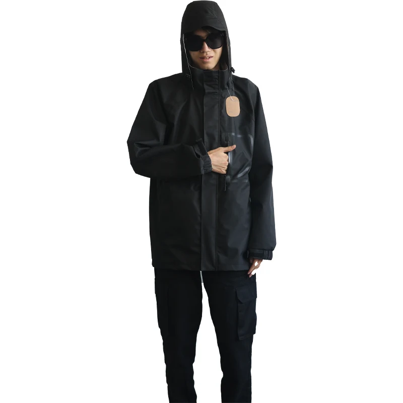 manufacturer custom LOGO color performance breathable athletic casual full waterproof zip lightweight golf rain jacke
