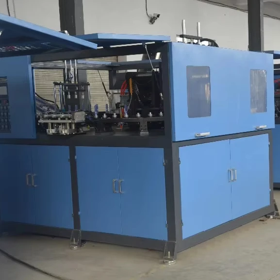 Semi Automatic 1000b/h Small Plastic Bottle Blow Molding Machine rotary hot fill blowing machine