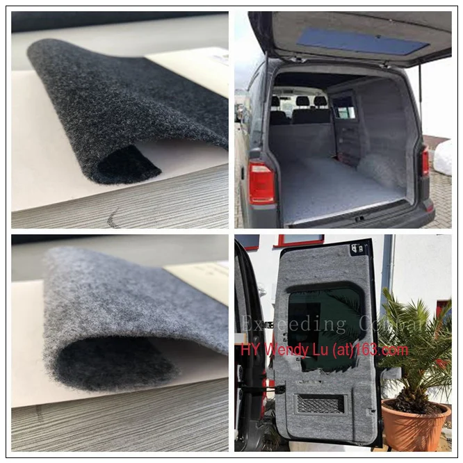 Best Price PP Nonwoven Fabric Roll Camper Caravan Car Lining Carpet Conversion 4 Way Stretch Van Interior Carpet