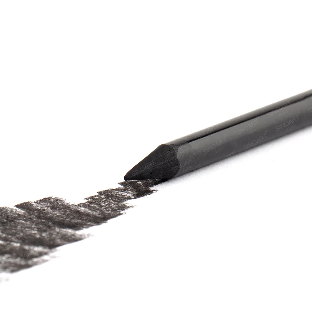 SINOART 3pcs Woodless Charcoal Pencils Set artist sketch drawing Graphite Pencil For Sketch /hard/medium/soft