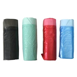 Wholesale high quality tear-proof colored plastic trash drawstring garbage bags for car