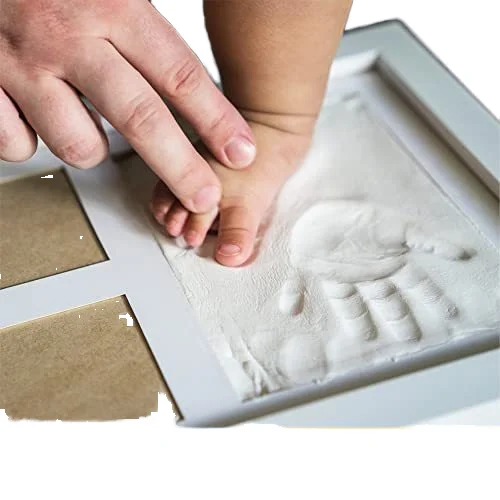 Jinn Home DIY Baby вехи набор для распечатки руки розовая деревянная фоторамка печати