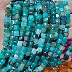 AB0857 8x8mm natural stone diy beads square gemstone agate beads for jewelry making
