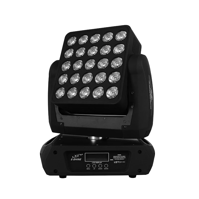 Big power led stage lights moving head light 25pcs 12w led matrix with dmx