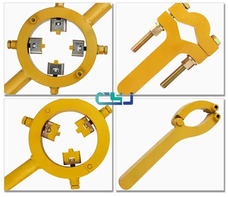 Adjustable cylinder repair tool Universal cylinder removal tool for hydraulic cylinder tools