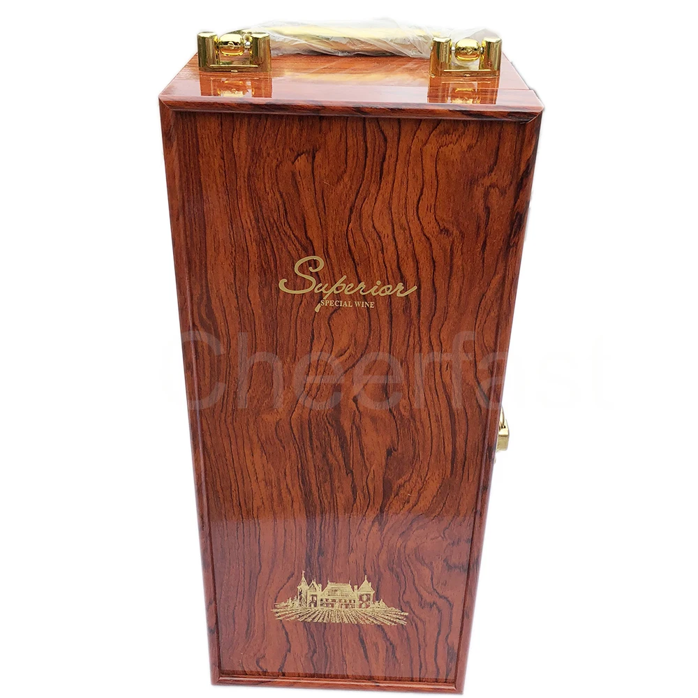 Decorative Whiskey Wooden Single Wine Box Bottle