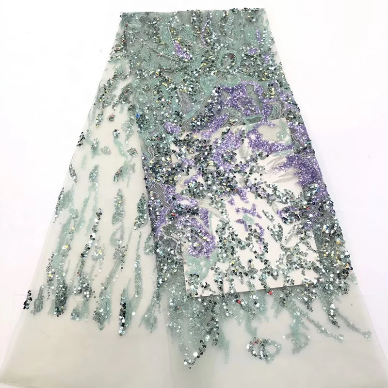 african french lace fabric nigeria sequins white