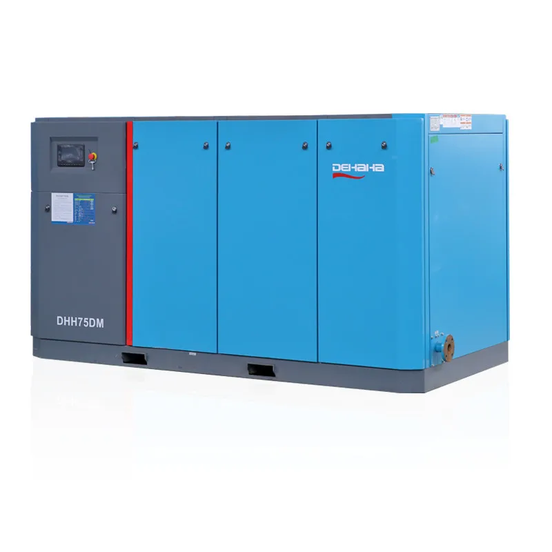Two-stage permanent magnet VSD screw compressor IP65 low vibration low noise