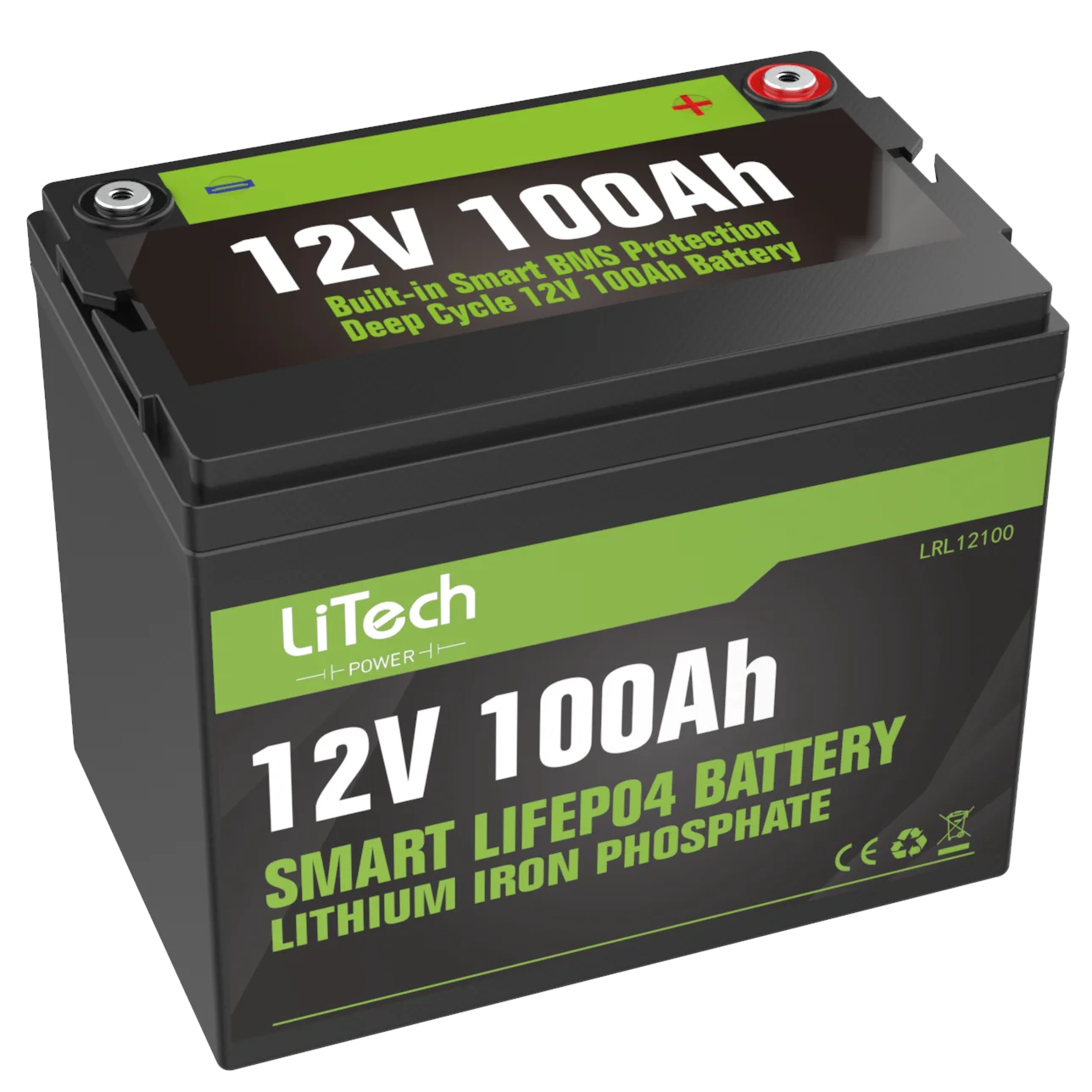 Литий-железо-фосфат LiTech, 12 В, 100 Ач/200 ач/400 Ач, lifepo4 батареи, литий-железо-фосфатный аккумулятор