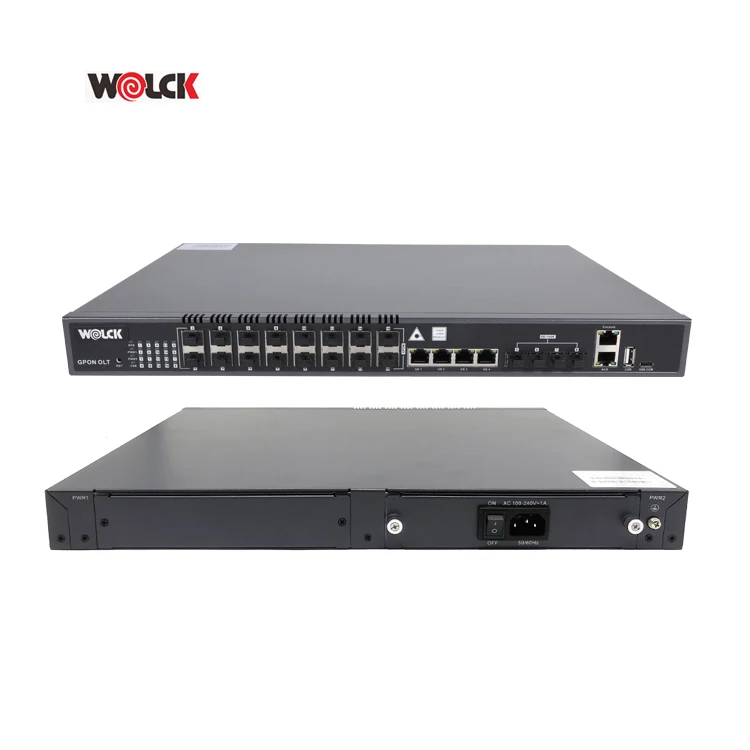 Wolck OEM Vsol Mini De 1 4 8 16 Puert Gpon V1600D8 4 Port 16 Pon OLT