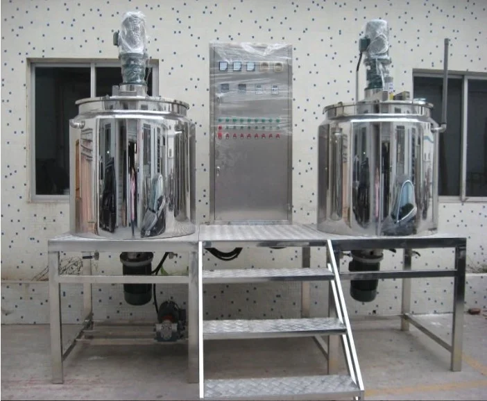 316l Stainless Steel Vacuum Homogenizer Cream Cosmetics Lotion Making Machine Emulsifying Mixer Tank With Agitator