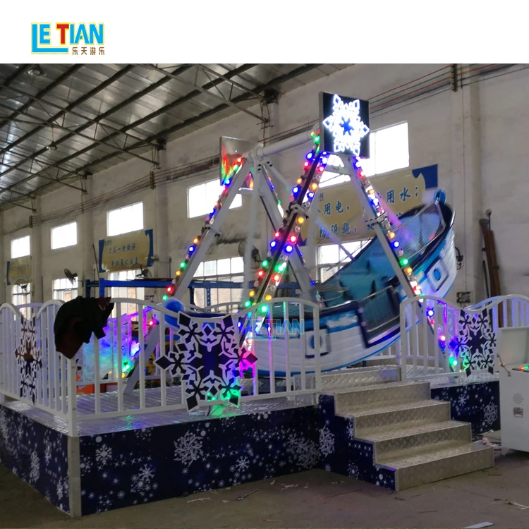 Fun fair children outdoor swing boat viking ship amusement park attractions pirate ship