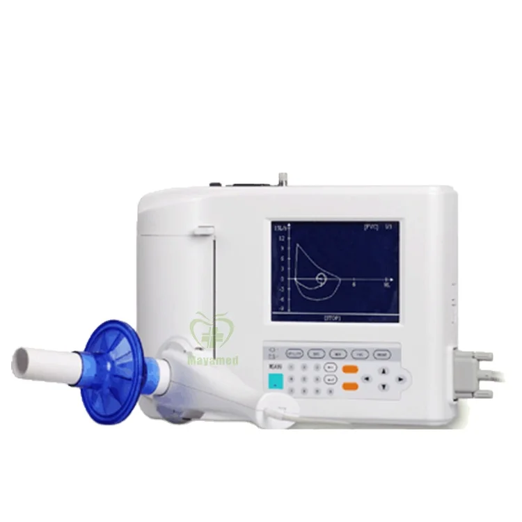 Лучшая цена Больничная медицинская функция легочной функции анализатор Портативный электронный цифровой стимулирующий легочный спирометр