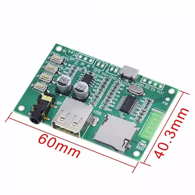 BT201 dual-mode 5.0 Bluetooth receiving module Lossless audio amplifier board car speaker DIY