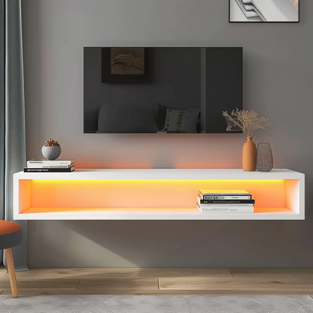 TV Stand and Coffee Table Set Electric Fireplace Living Room Furniture with TV Cabinet