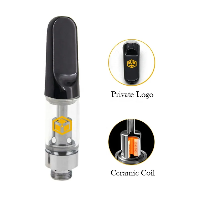 
Hot sale 510 cbd pen cartridge 1ml .5ml glass atomizer empty 1.2mm oil hole cbd vape cartridge disposable 