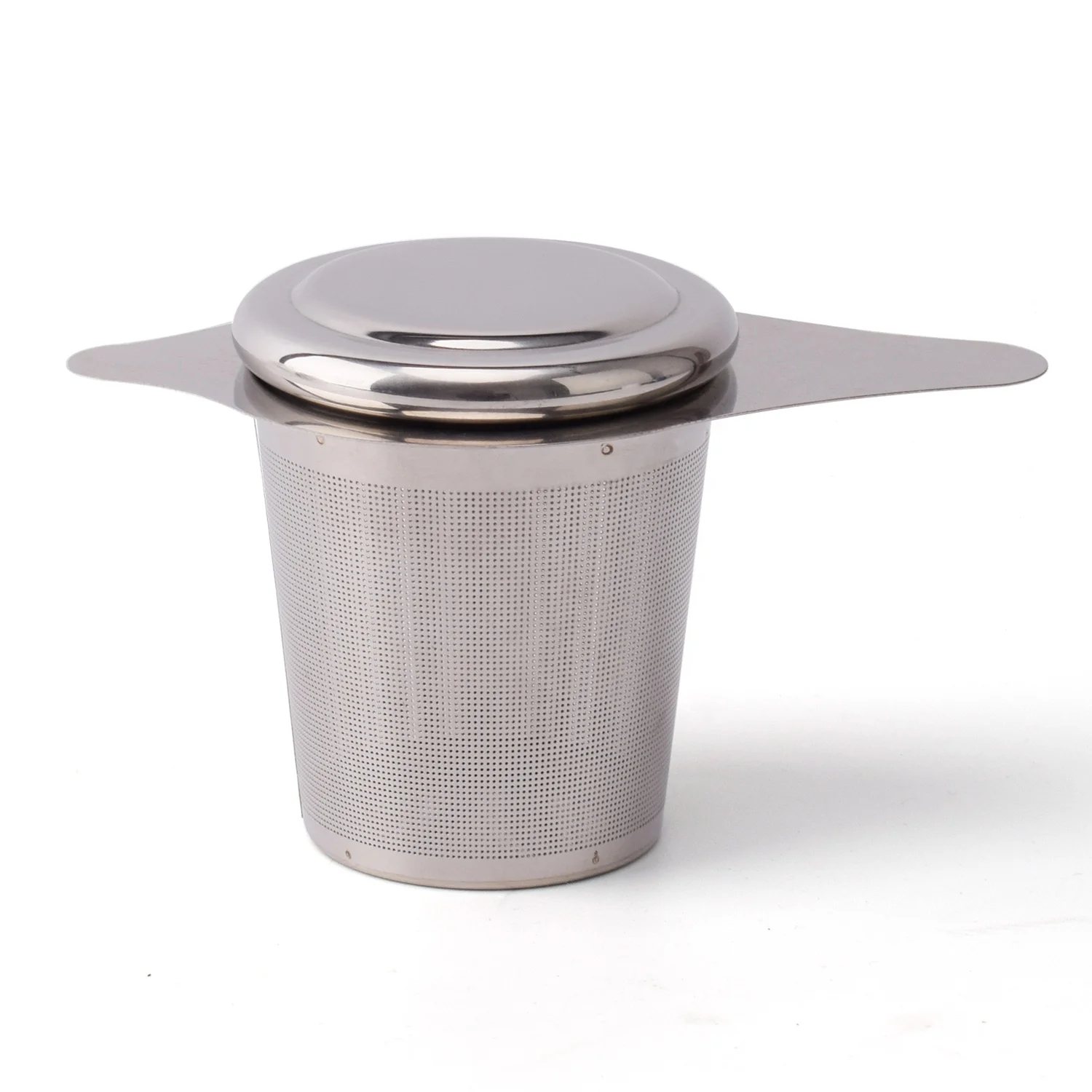 Hot Sales Double Handle Stainless Steel Tea Infuser Mesh Basket With Lid