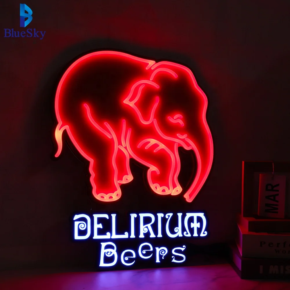 Индивидуальные акриловые светодиодные анимированные световые неоновые вывески бренда для пива алкоголя пиво логотип светящееся