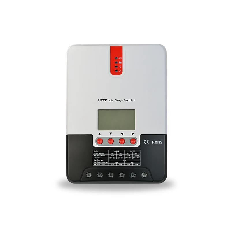 Camping Motorhome Systems SRNE Brand solar charge controller ML2430 30A MPPT Controller for lifepo4 battery