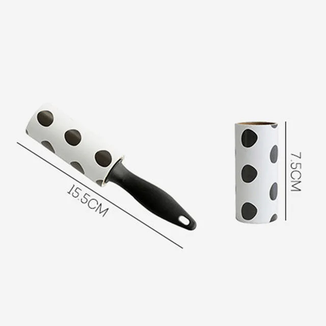 Reusable Clean Clothes Dust Removal Sticky Paper Roller Brush
