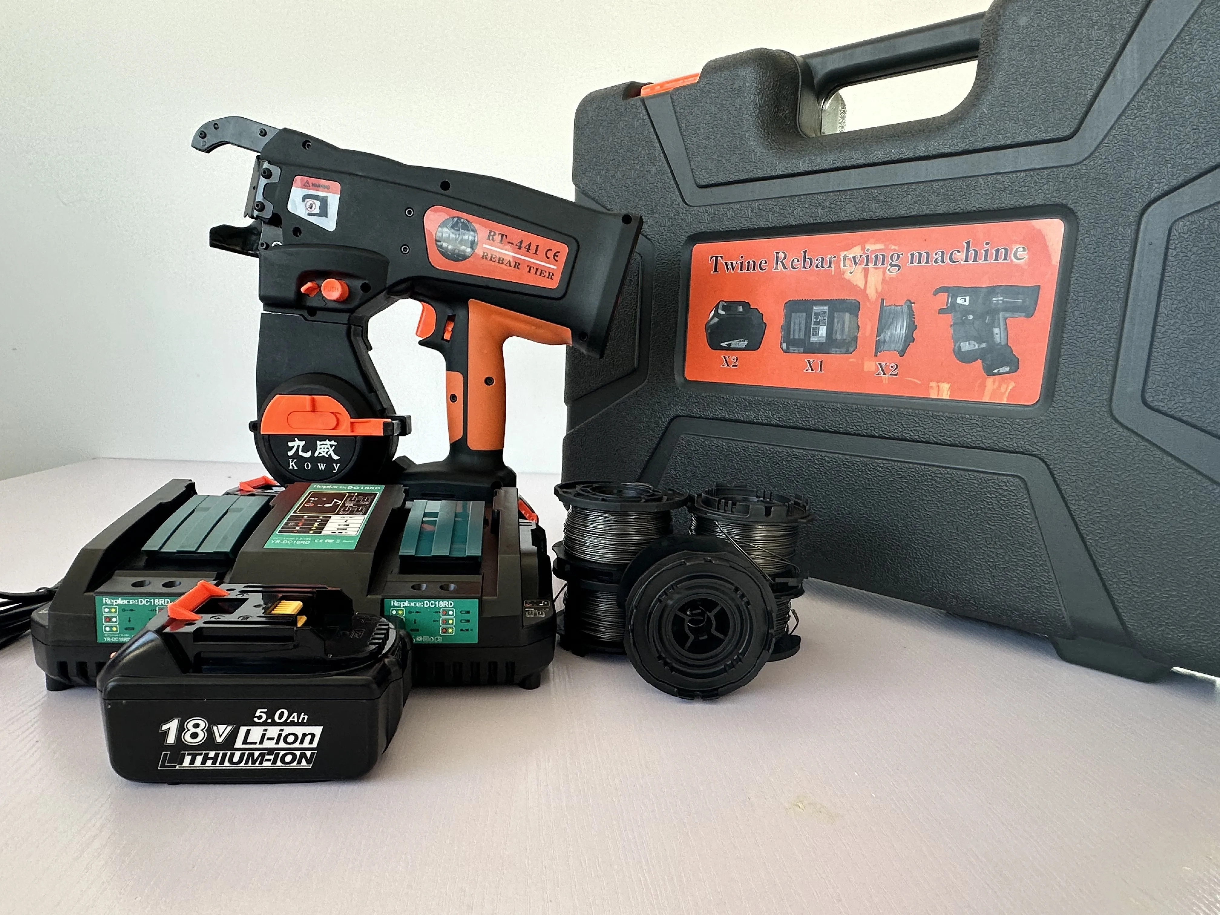 The most popular automatic portable RT441T twin tier rebar tying machine