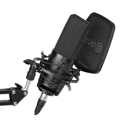BOYA BY-M1000 Professional Studio Large Diaphragm wired dynamic audio vocal Microfone for Recording songs Broadcast Live Vlog