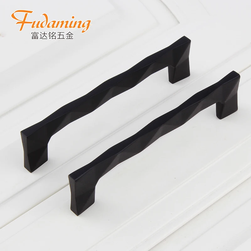 
Современная простая Длинная черная ручка замak FUDAMING в американском стиле для винных шкафов, дверей, шкафов, комодов 7057 