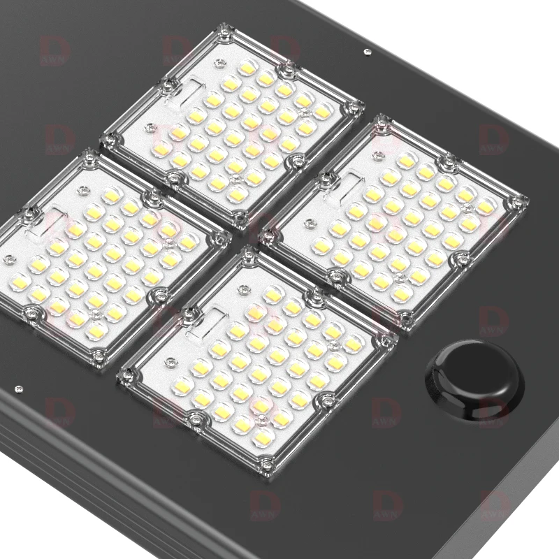 Dawn Patented product 30w 180lm led all in one solar street light remote control ip65 outdoor waterproof  in smart cities