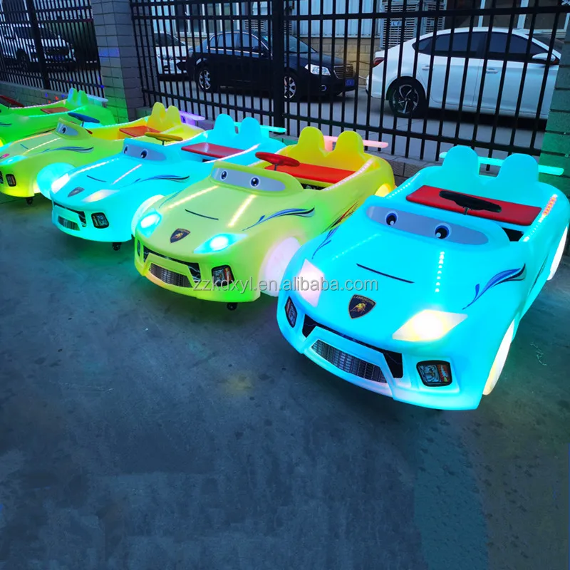 Manufacturer sells mall children electric four-wheel Toy Car New Light Sports car double seat battery bumper car