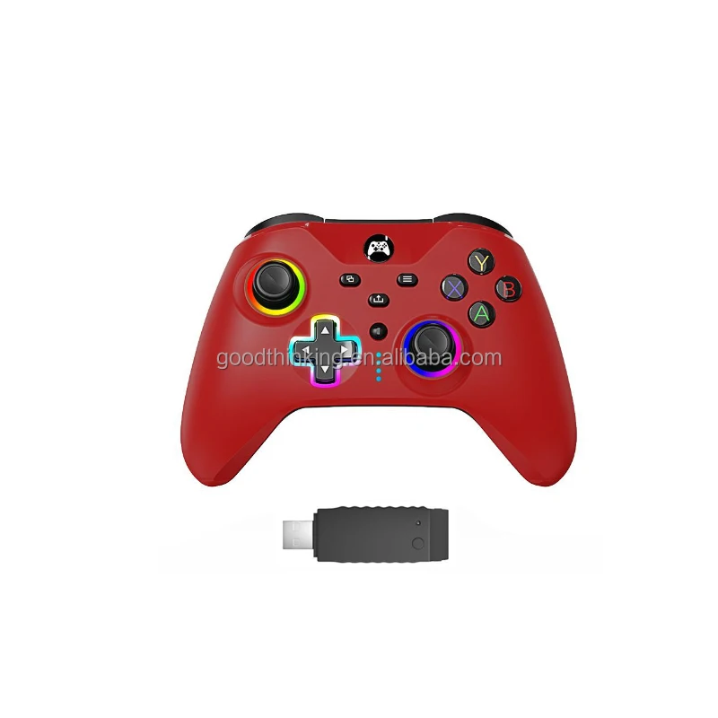 RGB Light programmable Turbo vibration PC Gamepad 2.4Ghz Wireless controller for xbox one s for xbox one x for series