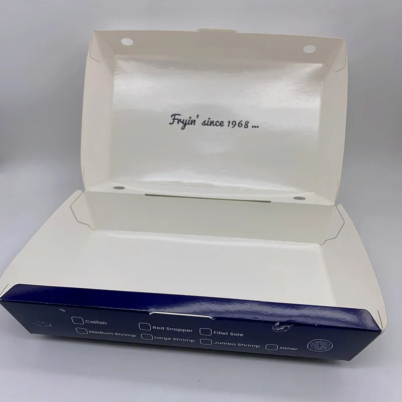 Donut packaging box baked cake sandwich hamburger bread pastry dessert single double grid disposable packaging box for donut