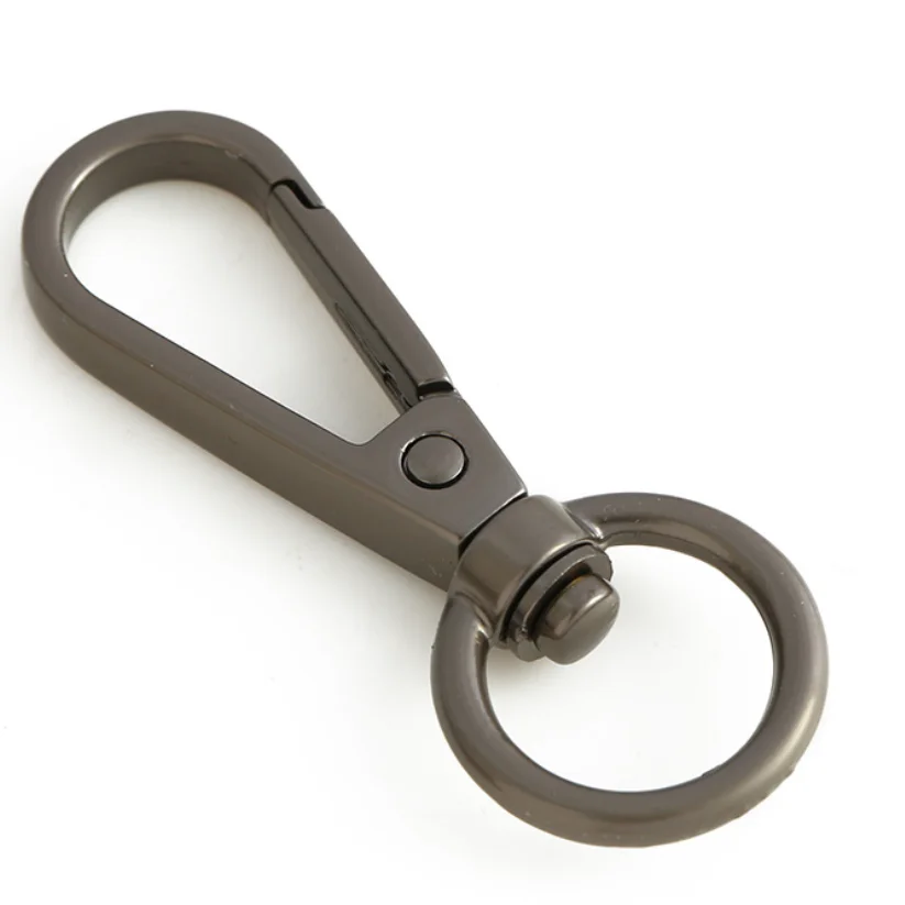 Metal round O-ring Eye Snap Hook Trigger Clasps Clips  for  Keychains