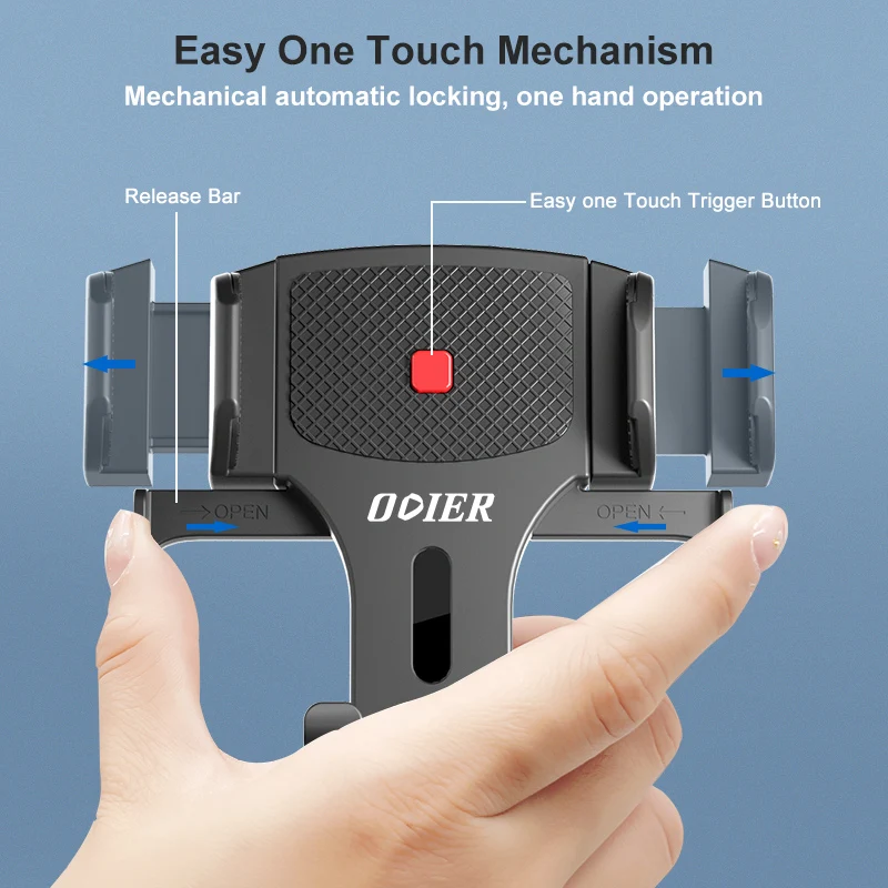 2022 Upgraded Car vent Phone Mount with Hook Clips Mobile Phone Holder quick lock and release switch Car Phone Stand