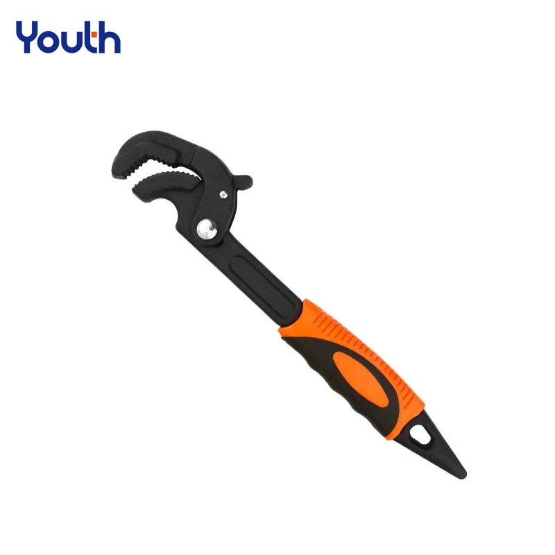 YOUTH Universal Key Pipe Wrench Open End Spanner Set High-carbon Steel Snap N Grip Tool Plumber Multi Hand Tool