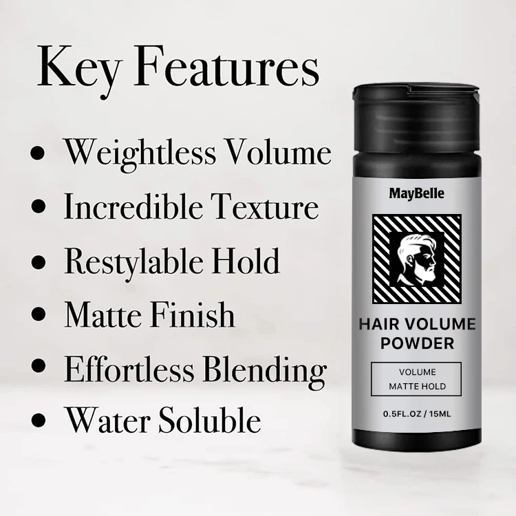 Customized Label Hair Volumizing Powder Wax Hair Fluffy Powder With Container Enhances Thickness Weightless Volumizing Powder