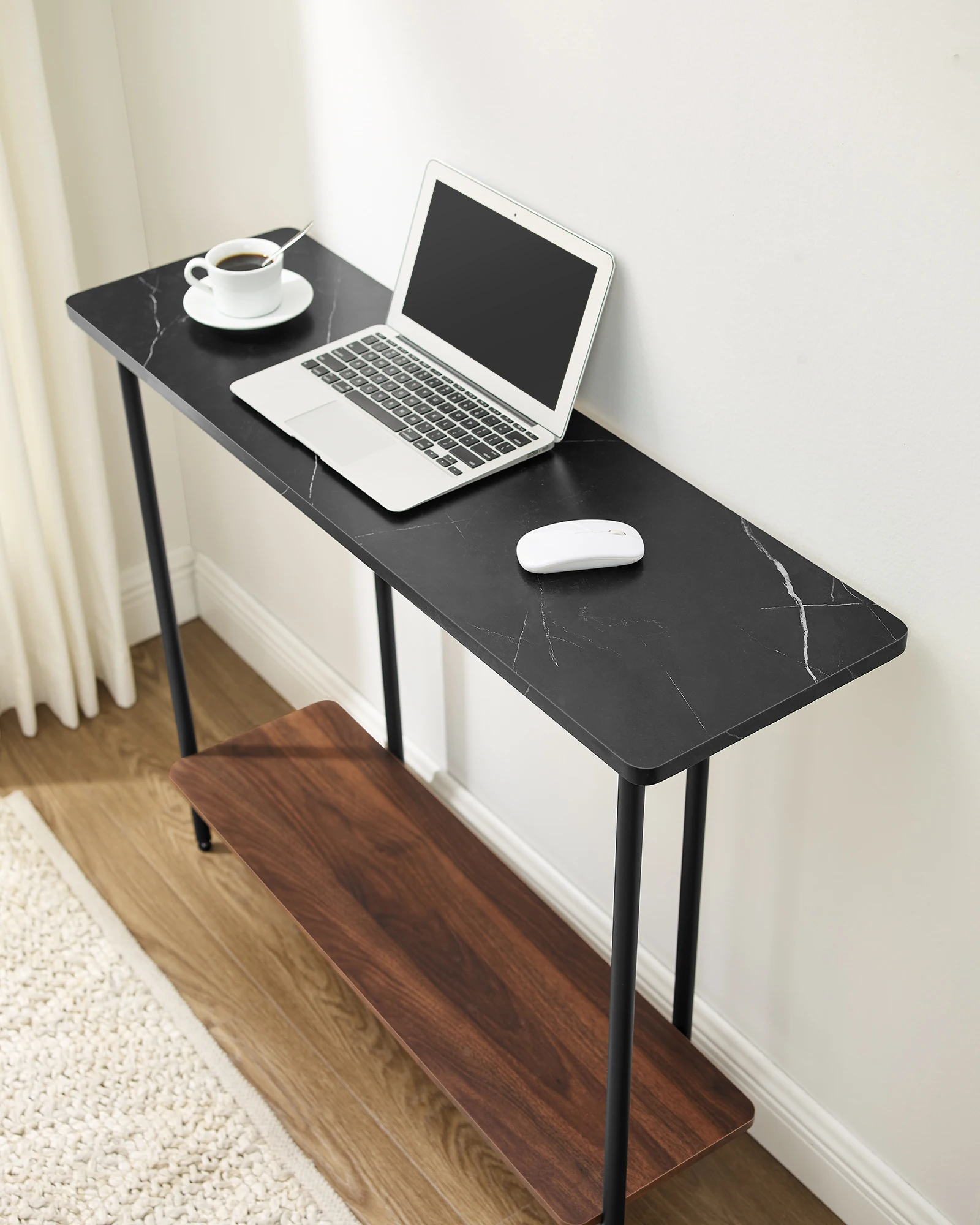 VASAGLE Hallway Black Narrow Sofa Table Living Room Decorating entry tables Console Table