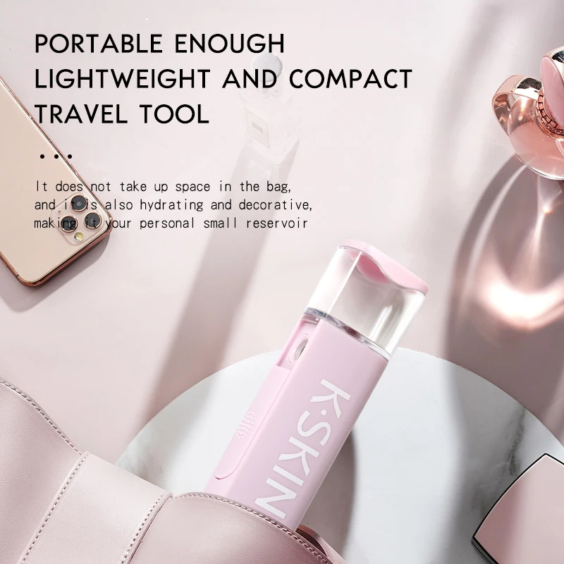 KSKIN Custom Private Label Rechargeable Mist Nano Facial Sprayer Nano Mist Sprayer Portable Facial Mist Beauty Care