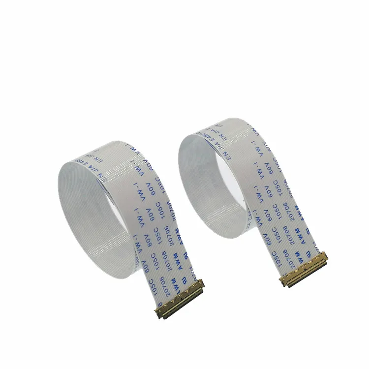 FFC Cables 4 Pin 0.5 Mm FFC Cable 6pin Wenxin E230343 Awm 20798 80c 60v Vw-1 14pin 0.5mm 60mm Length FFC Cable