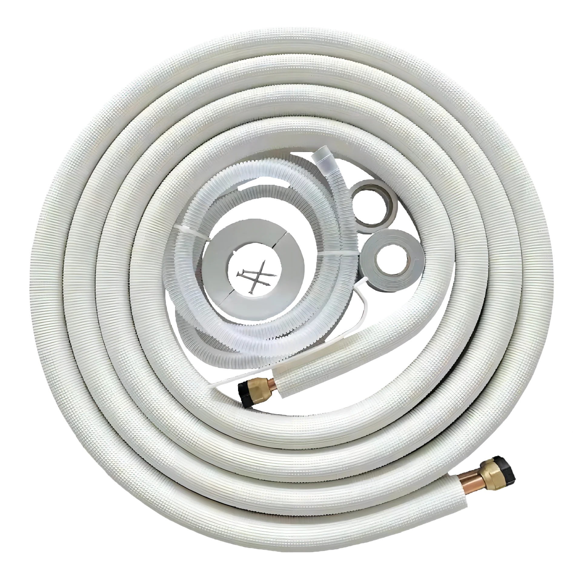 Insulated copper pipe connecting wire wrapping band for split air conditioner pipe kit