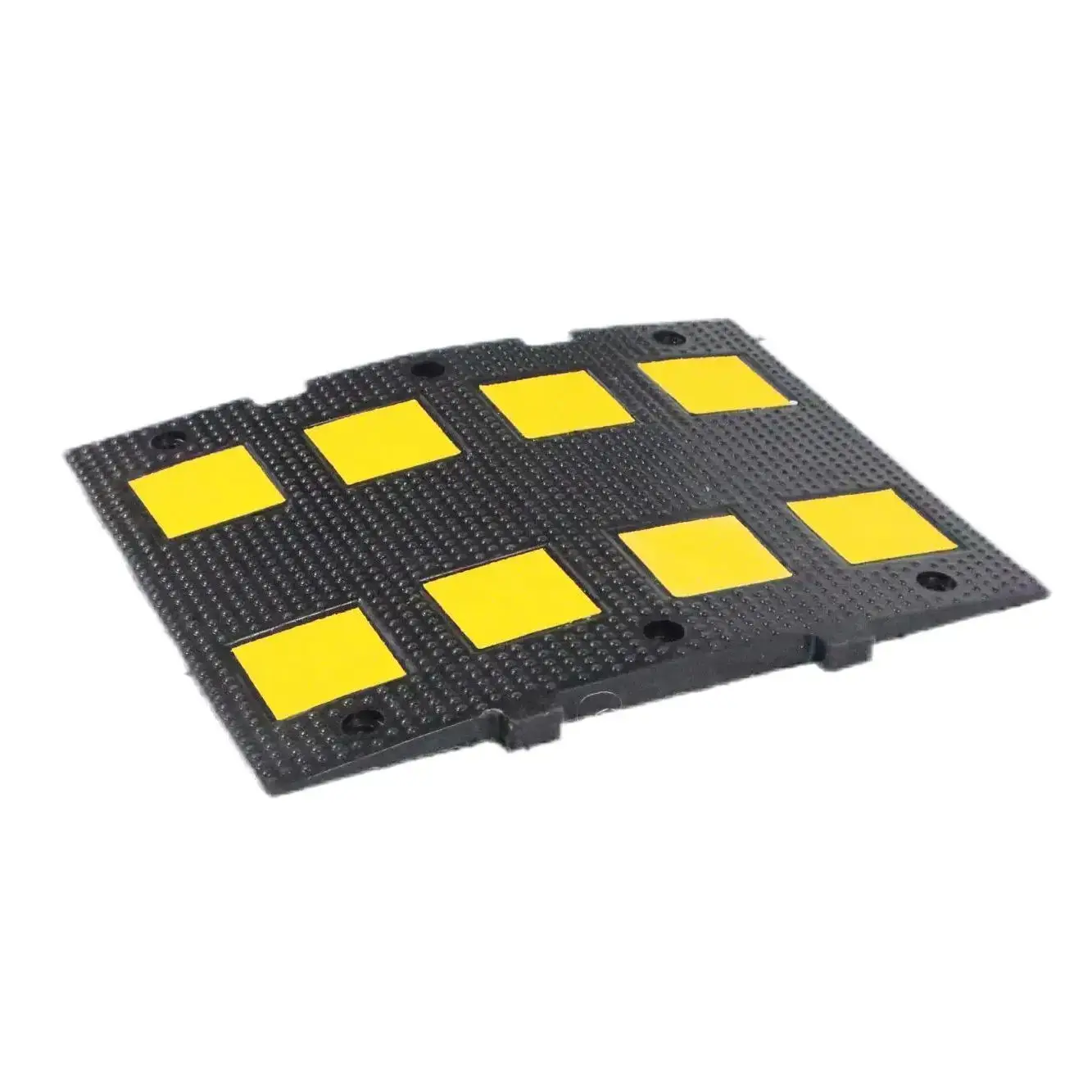 Factory Supply Top Design Portable Plastic Cheap Yellow Rubber Speed Bumps